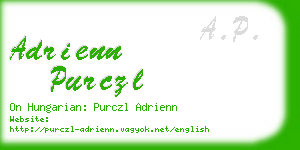 adrienn purczl business card